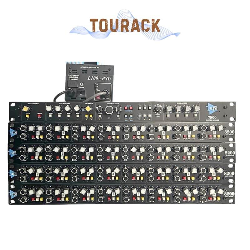 API 7800 Sidecar System w/ L100 PSU + 4x API 8200 Line Mixers (32-Channel)|PERFECT| TOURACK