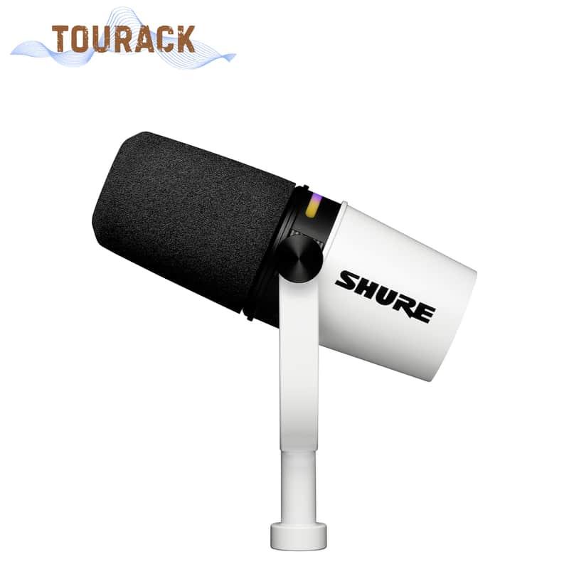 Shure MV7+ Podcast Microphone White |In-Stock Ship NOW| TOURACK
