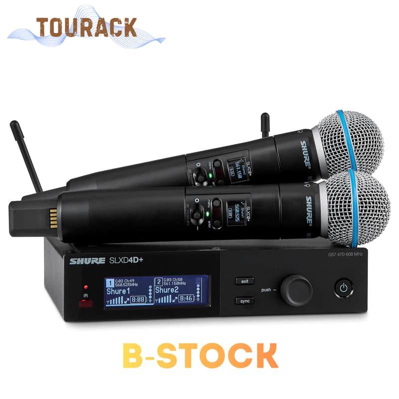 Shure SLXD24D+/B58 Digital Wireless Dual Handheld Microphone System - Band G57 |OPEN-BOX| TOURACK